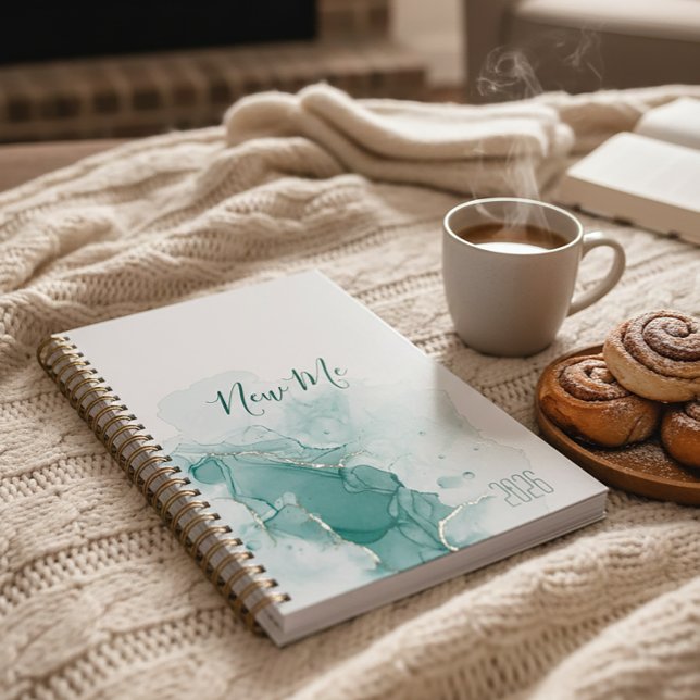 Agenda New Me Undated Self Care Planner Journal (Lifestyle preview of the New Me undated self care planner)
