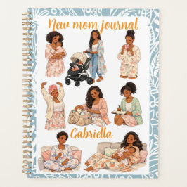Agenda New mom Self care journal  planner