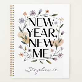 Agenda New Year, New Me Floral Planner