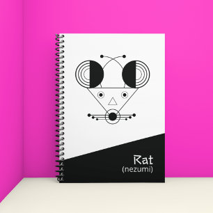 Agenda Nezumi Rat Zodiac - Edição Geométrica de Energia