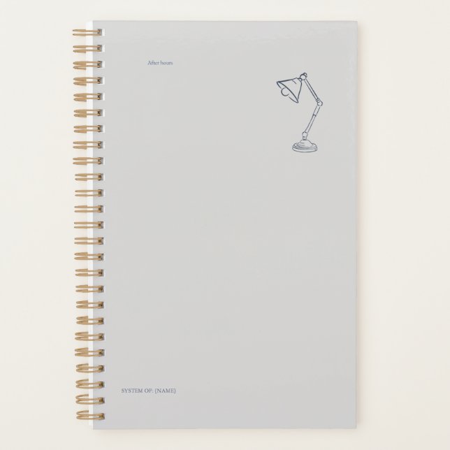 Agenda Night Lamp-Midnight Cartographer  (Frente)