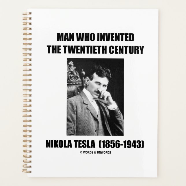 Agenda Nikola Tesla Man Que Inventou O Século 20 (Frente)