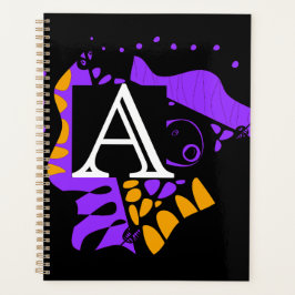 Agenda Ninho de aves - Letra inicial personalizada A