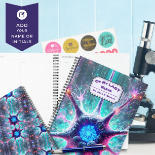 Agenda "No Meu Último Nervo" Humorística Biologia Científ