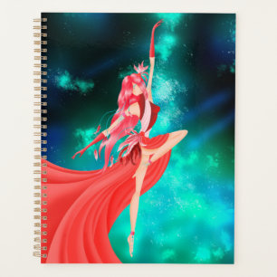 Agenda Noite de céu cor-de-rosa da bailarina