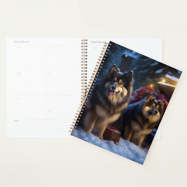 Agenda Noite de Natal Finlandesa de Lapphund Snowy Sleigh (Exibição)