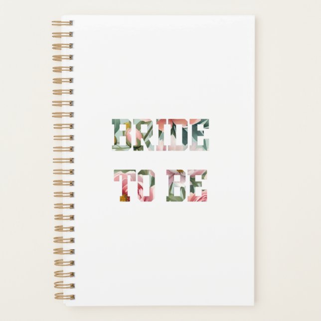 Agenda Noiva com Estampa Floral (Frente)