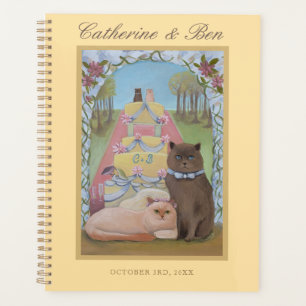 Agenda Noiva e Noivo Gatos Casamento Personalizado