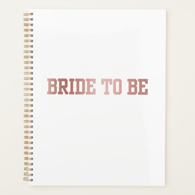 Agenda Noiva Rose Gold (Frente)