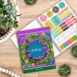 Agenda Nome bonito Floral Floral de Coração Rosa Personal<br><div class="desc">Este bonito planejador personalizável do Inspirivity floral é a forma perfeita de se manter organizado todos os dias. O trabalho de arte de cor e inspiração faz um presente personalizado de excelente para a família, amigos, colegas de trabalho ou professores. Arranja um para si para se organizar o ano todo....</div>