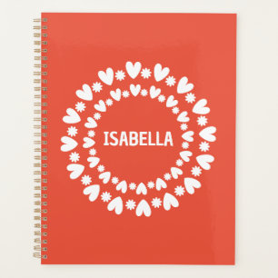 Agenda Nome Das Flores E Corações