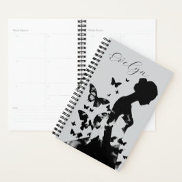 Agenda Nome de Citação Inspiradora Bailarina & Borboletas
