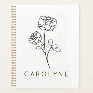 Agenda Nome de Flor Silvestre Personalizado