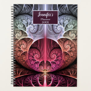 Agenda Nome de fractal surreal abstrato do batimento card