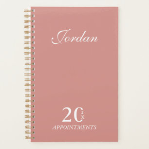 Agenda Nome de Rosa Simples e Elegante Compromissos Diári