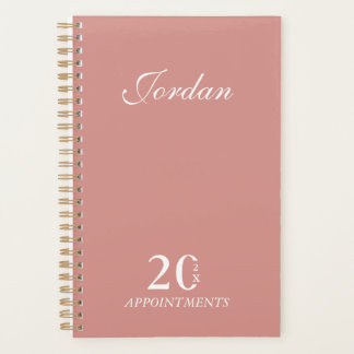 Agenda Nome de Rosa Simples e Elegante Compromissos Diári