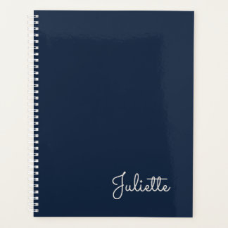 Agenda Nome de Roteiro Personalizado |Elegante Espiral de