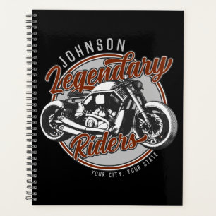 Agenda NOME DO Biker Legendário Do Cavaleiro De Motociclo