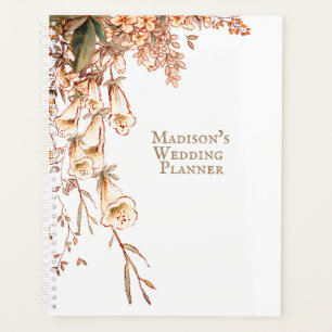Agenda Nome do Casamento outono Elegante do Script Garlan