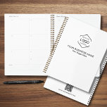 Agenda Nome do logotipo da empresa minimalista Código QR<br><div class="desc">Nome do logotipo da empresa minimalista QR Code Planejador comercial</div>