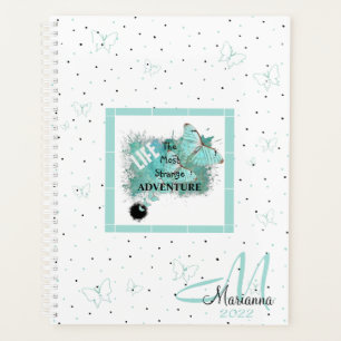 Agenda Nome do Monograma 2022 White Modern