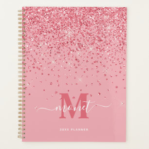 Agenda Nome do Monograma da Literatura Rosa Elegante