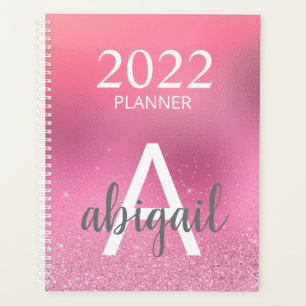 Agenda Nome do Monograma do Na moda de Leitura Rosa Esbra