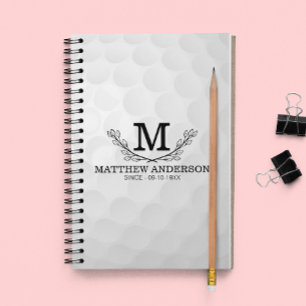 Agenda Nome do Padrão de Bola de Golfe Personalizada Mono