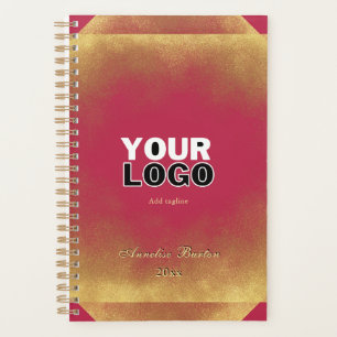 Agenda Nome do Slogan do Logotipo Personalizado Magenta D