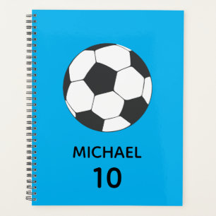 Agenda Nome e número do futebol personalizado de tendênci