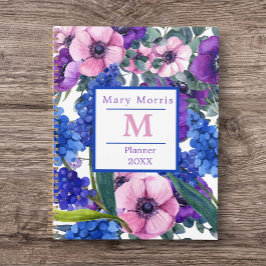 Agenda Nome Floral do Monograma & Diário/