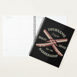 Agenda NOME Personalizado Barber Hetero Razor Barbershop
