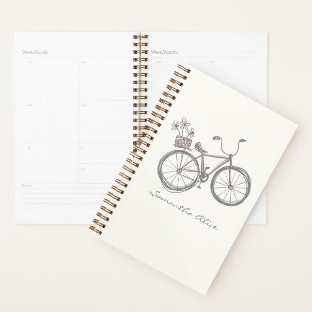 Agenda Nome Personalizado Bicicleta Bicicleta Bíblica Vin (Exibição)
