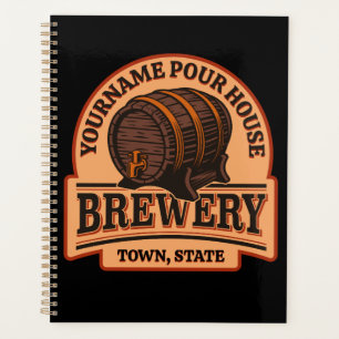 Agenda Nome Personalizado Brewery do barril de cerveja de