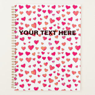 Agenda Nome Personalizado Cores Aquáticas Arte