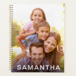 Agenda Nome Personalizado de Foto<br><div class="desc">Os planejadores personalizados fazem um presente de excelente para qualquer pessoa. Personalize com uma foto e um nome para fazer um presente único para Natal, aniversários ou qualquer outra ocasião especial.</div>