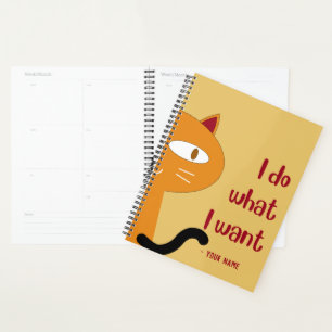 Agenda Nome Personalizado Engraçado Adorável Atitude do C