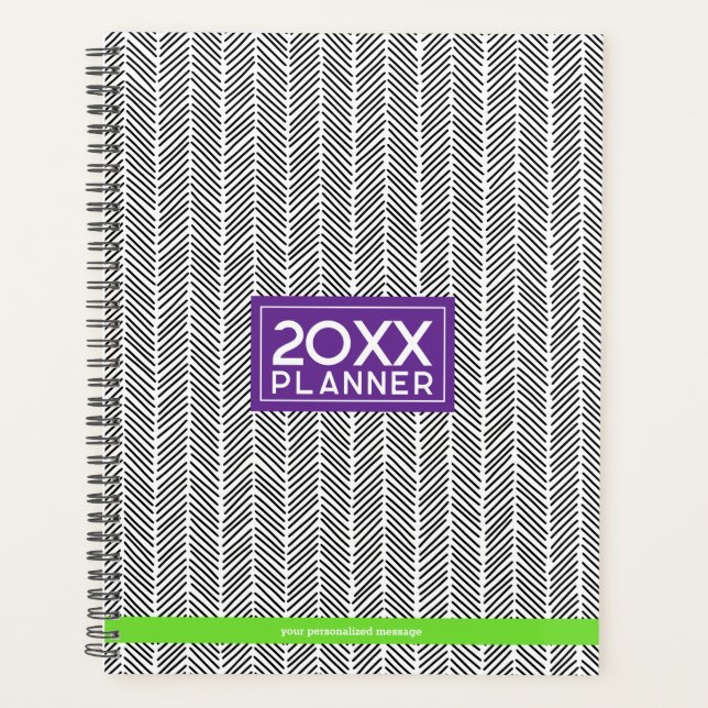 Agenda Nome Personalizado Moderno | Viagem personalizado (Frente)