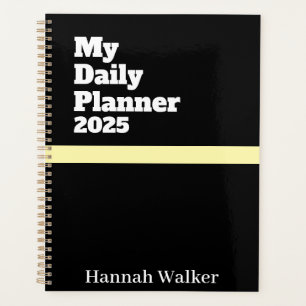 Agenda Nome Personalizado Na moda moderno simples 2025 pr