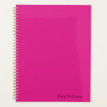 Agenda Nome Personalizado Rosa Doll<br><div class="desc">Planeador rosa de bonecas macias super fofo. Nome personalizável. Perfeito para o trabalho,  escola ou casa! Os produtos de coordenação podem ser encontrados em minha loja sob a coleção Doll.</div>