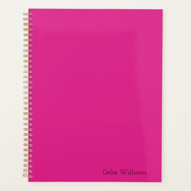 Agenda Nome Personalizado Rosa Doll (Frente)