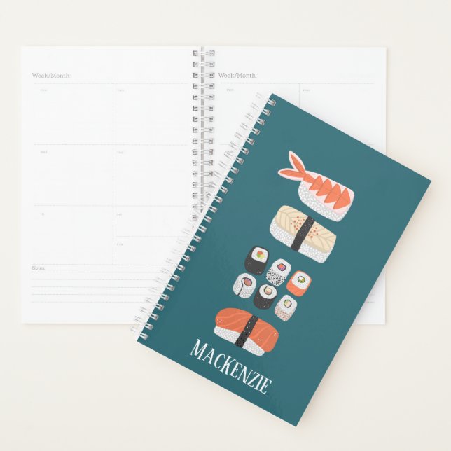 Agenda Nome Personalizado Sushi (Exibição)