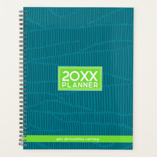 Agenda Nome Personalizado Verde da Tendência