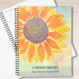 Agenda Nome Personalizado Yoga Instrutor Planner 2023