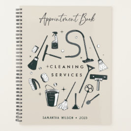 Agenda Nomeação de Serviços de Limpeza de Pastel Purple