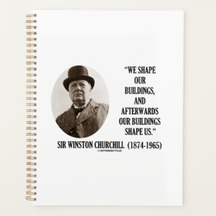 Agenda Nós moldamos nossa citação Winston Churchill