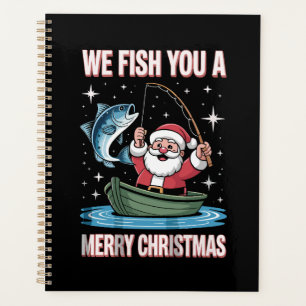 Agenda Nós Pescamos Um Natal Feliz Pescador Pescando Papa