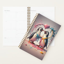 Agenda Nosso amor, uma festa de tinta com pinguins