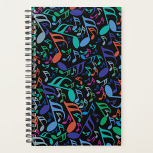 Agenda Notas de música coloridas
