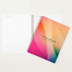 Agenda Notebook abstrato colorido